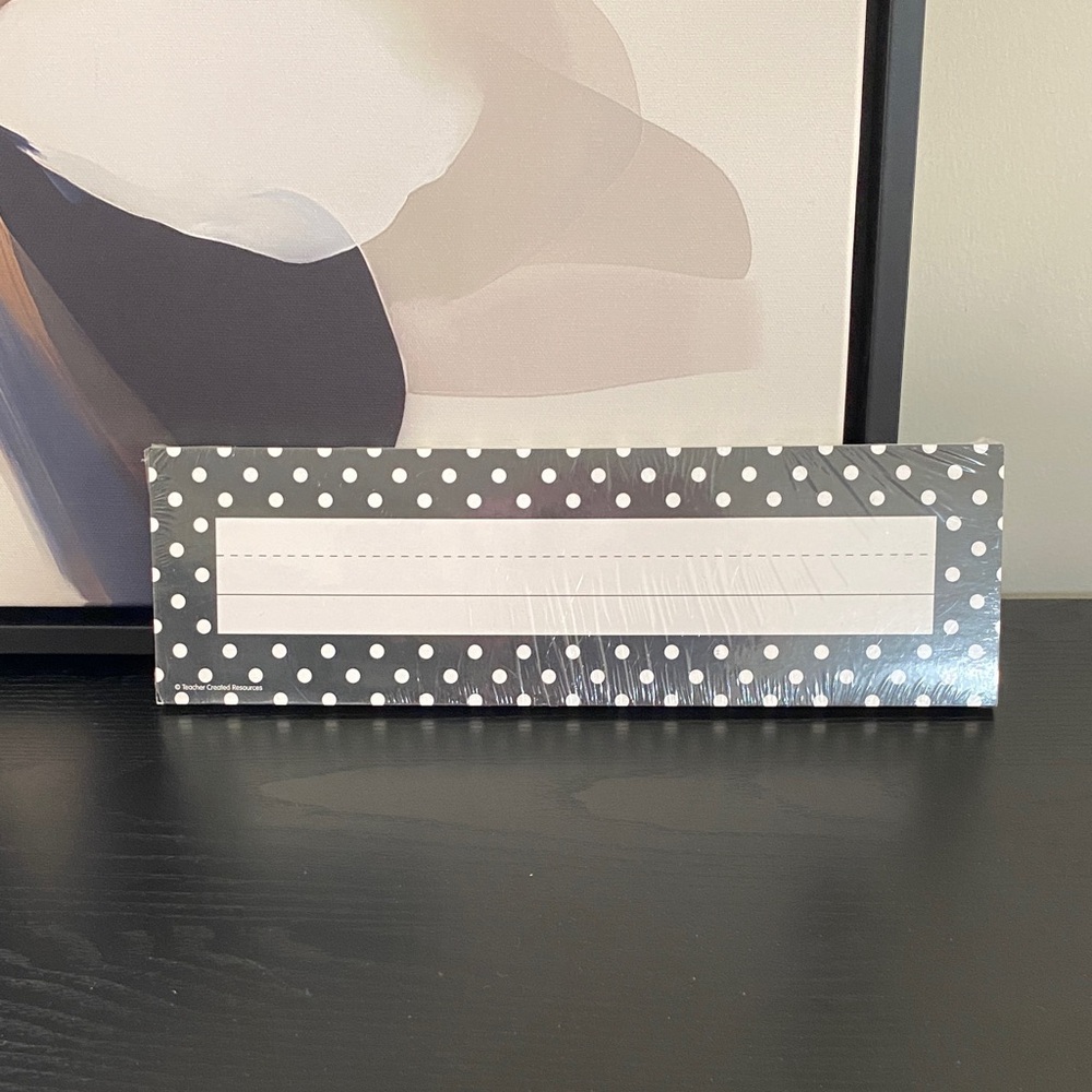 Polka Dot Name Plates